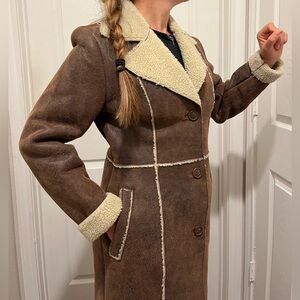 Wilsons Leather Long  Jacket Size S